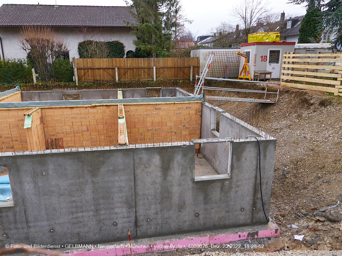 23.12.2022 - Neubau eines Mehrfamilienhause in der Niederalmstraße 16 in Neuperlach-Trudering